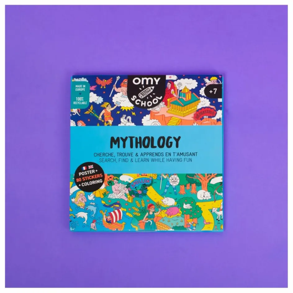 Clearance Omy Poster avec stickers Mythology Multicolore