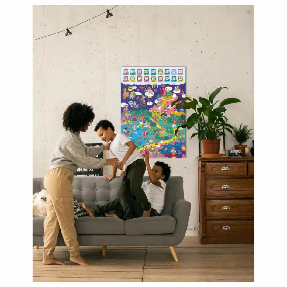 Clearance Omy Poster avec stickers Mythology Multicolore