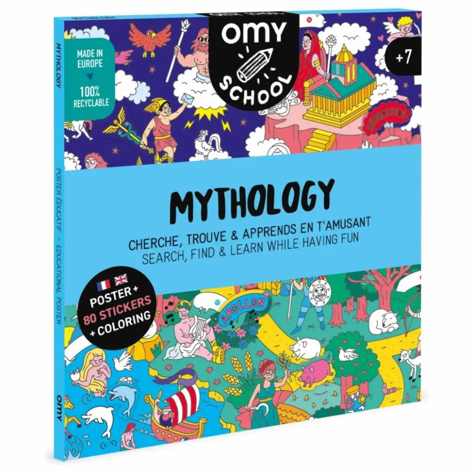 Clearance Omy Poster avec stickers Mythology Multicolore