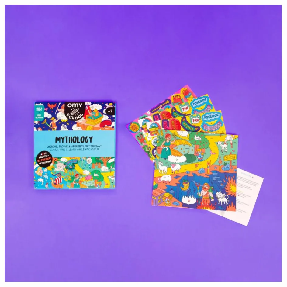 Clearance Omy Poster avec stickers Mythology Multicolore
