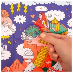 Clearance Omy Poster avec stickers Mythology Multicolore