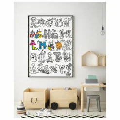 Omy Poster géant à colorier ABC| Loisirs Créatifs