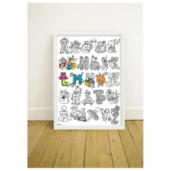 Omy Poster géant à colorier ABC| Loisirs Créatifs