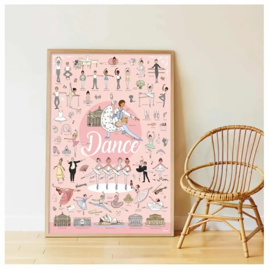 Poppik Poster sticker Danse| Loisirs Créatifs