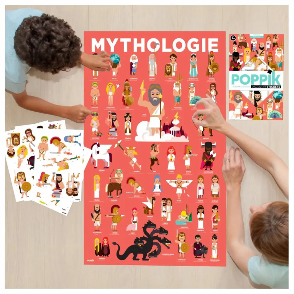 Poppik Loisirs Créatifs*Poster stickers Mythologie