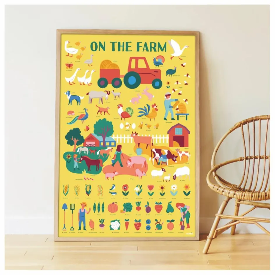 Poppik Poster stickers La ferme| Loisirs Créatifs