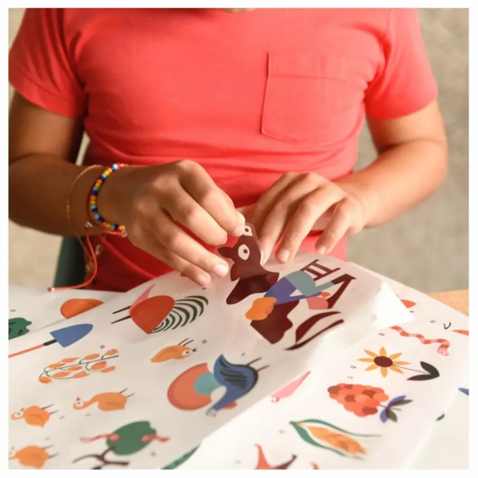 Poppik Poster stickers La ferme| Loisirs Créatifs