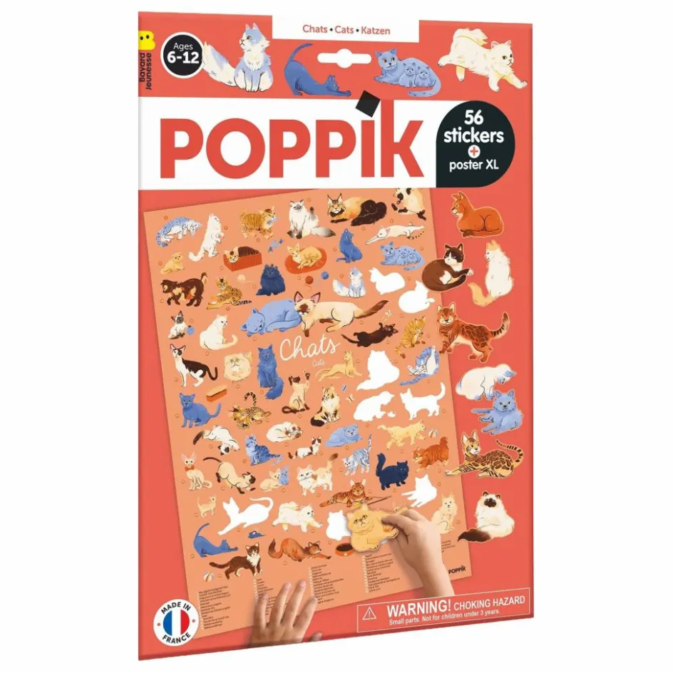 Discount Poppik Poster stickers Les Chats Multicolore