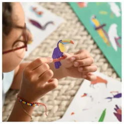 Online Poppik Poster stickers Oiseaux Multicolore
