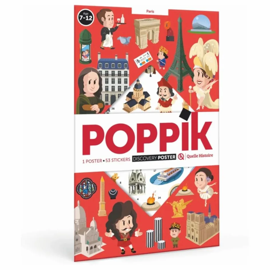 Poppik Poster stickers Paris| Loisirs Créatifs