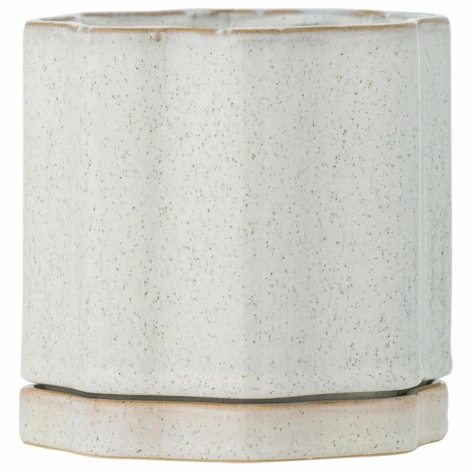Outlet Bloomingville Pot de fleurs Argyle en grès | Gris