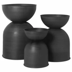 Ferm Living Pot Hourglass | Noir
