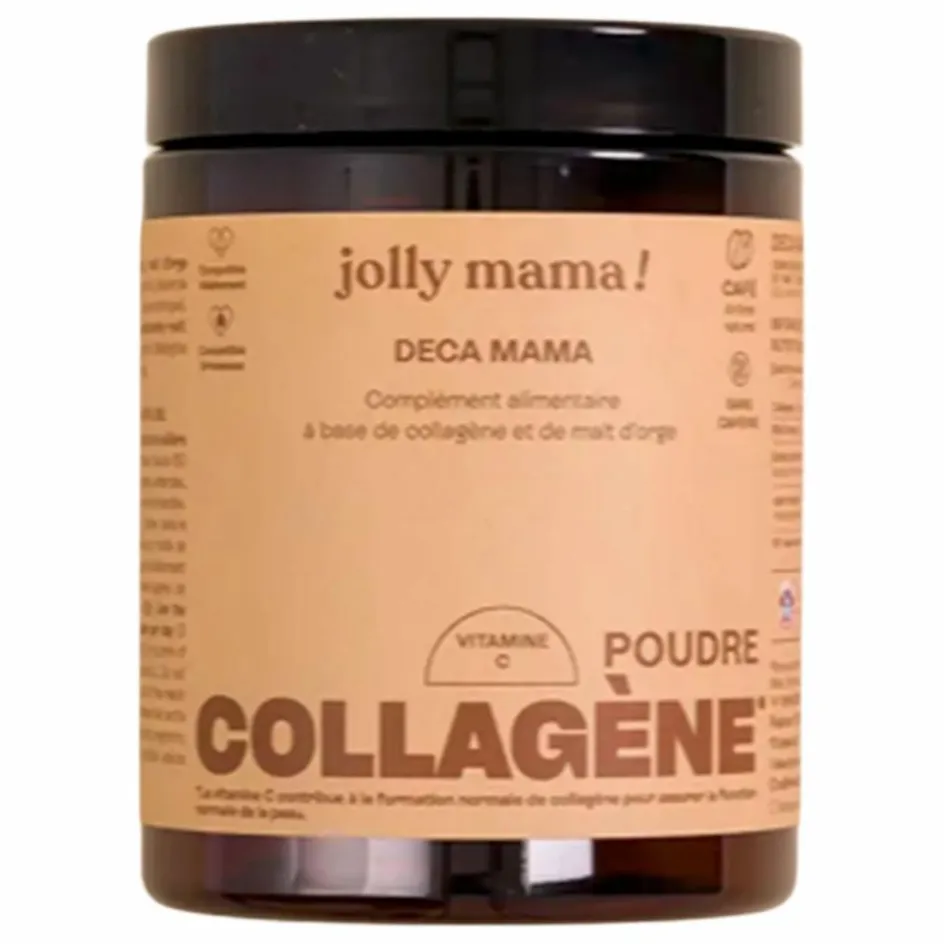 Jolly Mama Compléments Alimentaires*Poudre collagène peau et cheveux Déca Mama - 120g