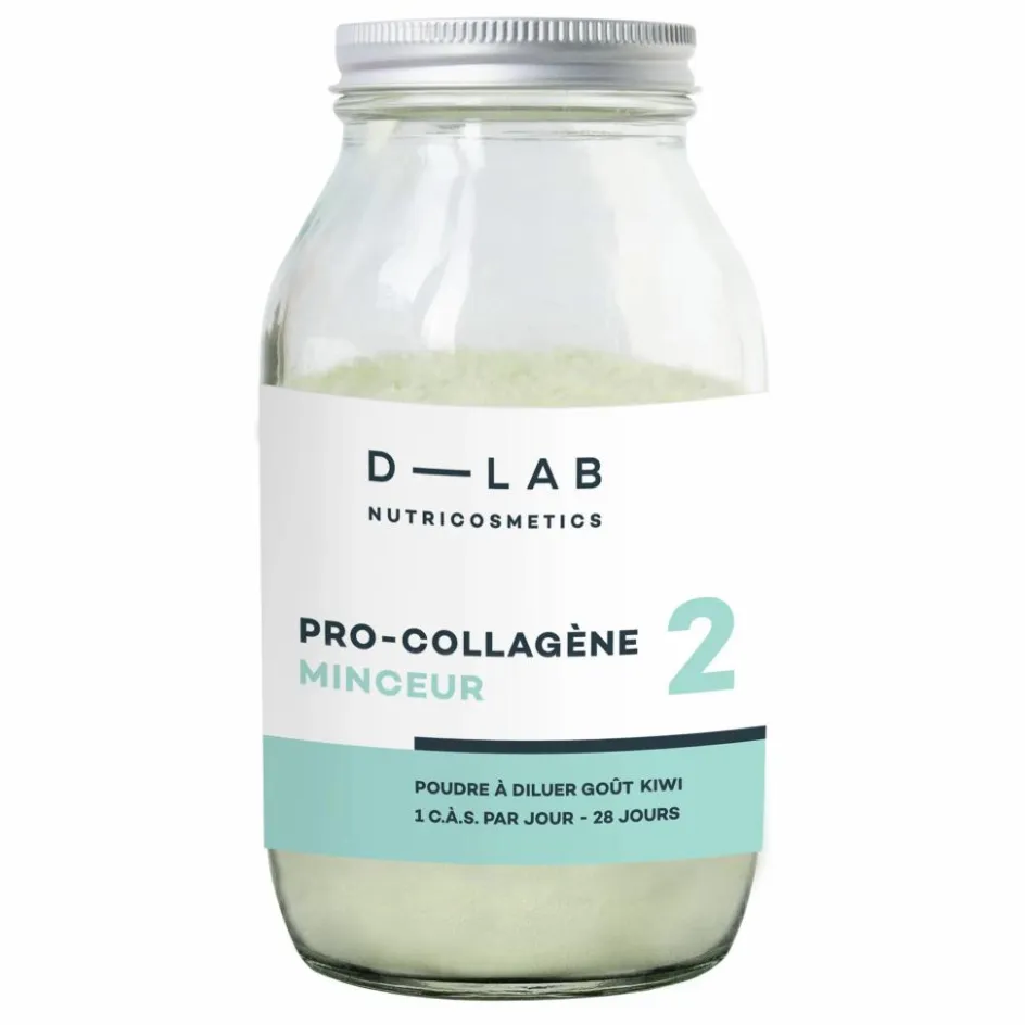 D-LAB NUTRICOSMETICS Compléments Alimentaires*Poudre Pro-Collagène Minceur - 500 ml