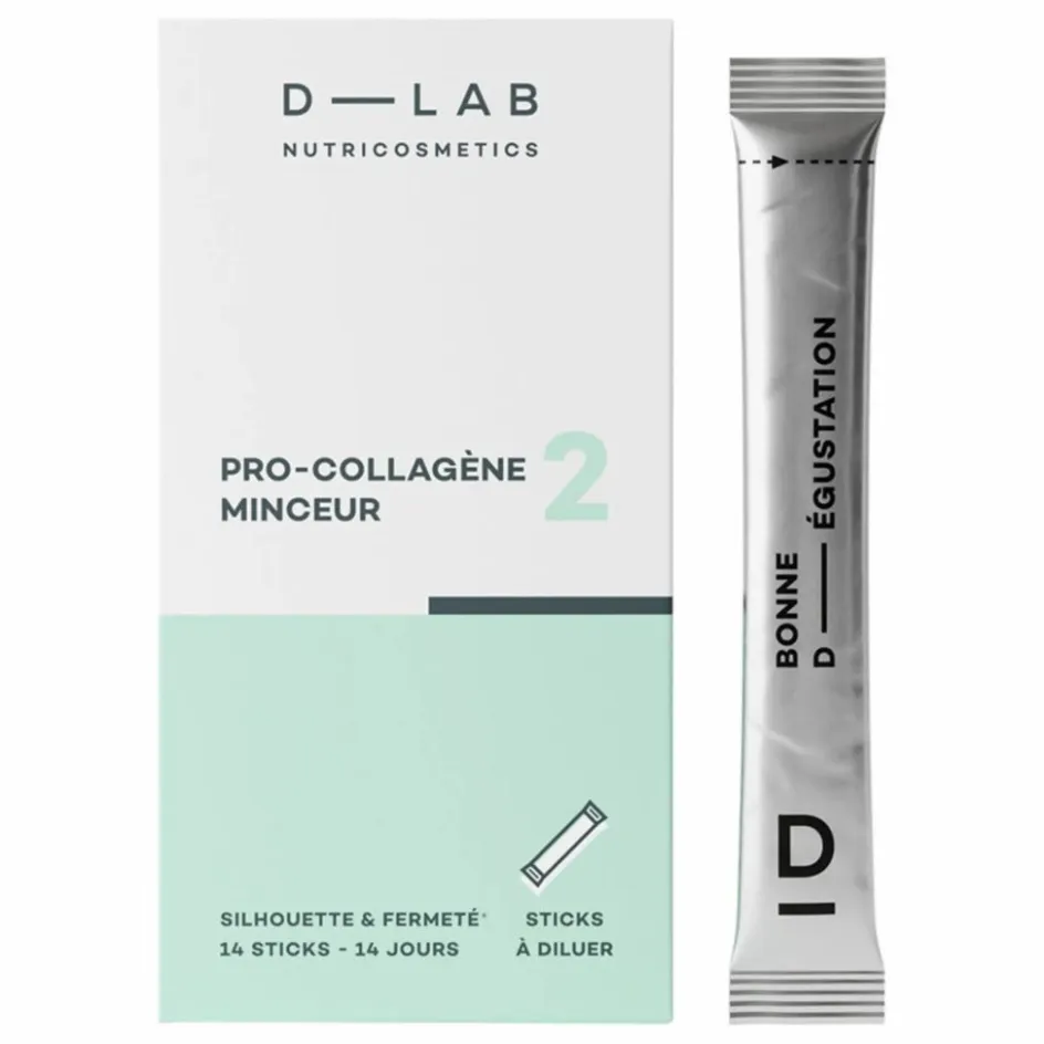 Homme D-LAB NUTRICOSMETICS Compléments Alimentaires|Soins, Wellness*Poudre Pro-Collagène Minceur - 14 sticks