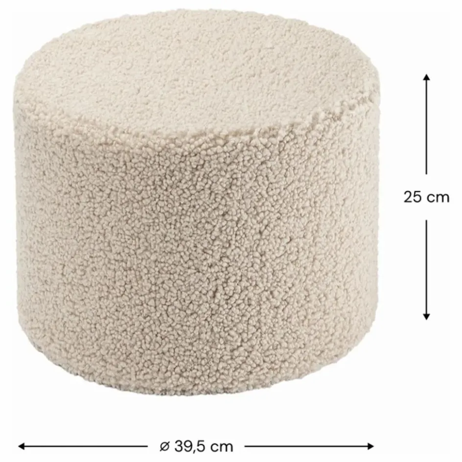 Wigiwama Pouf en teddy ||Enfant Matelas De Sol, Poufs Enfant