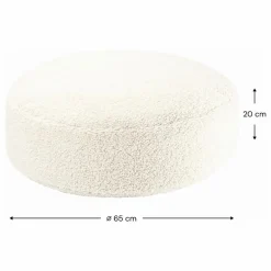 Wigiwama Pouf en teddy ||Enfant Matelas De Sol, Poufs Enfant