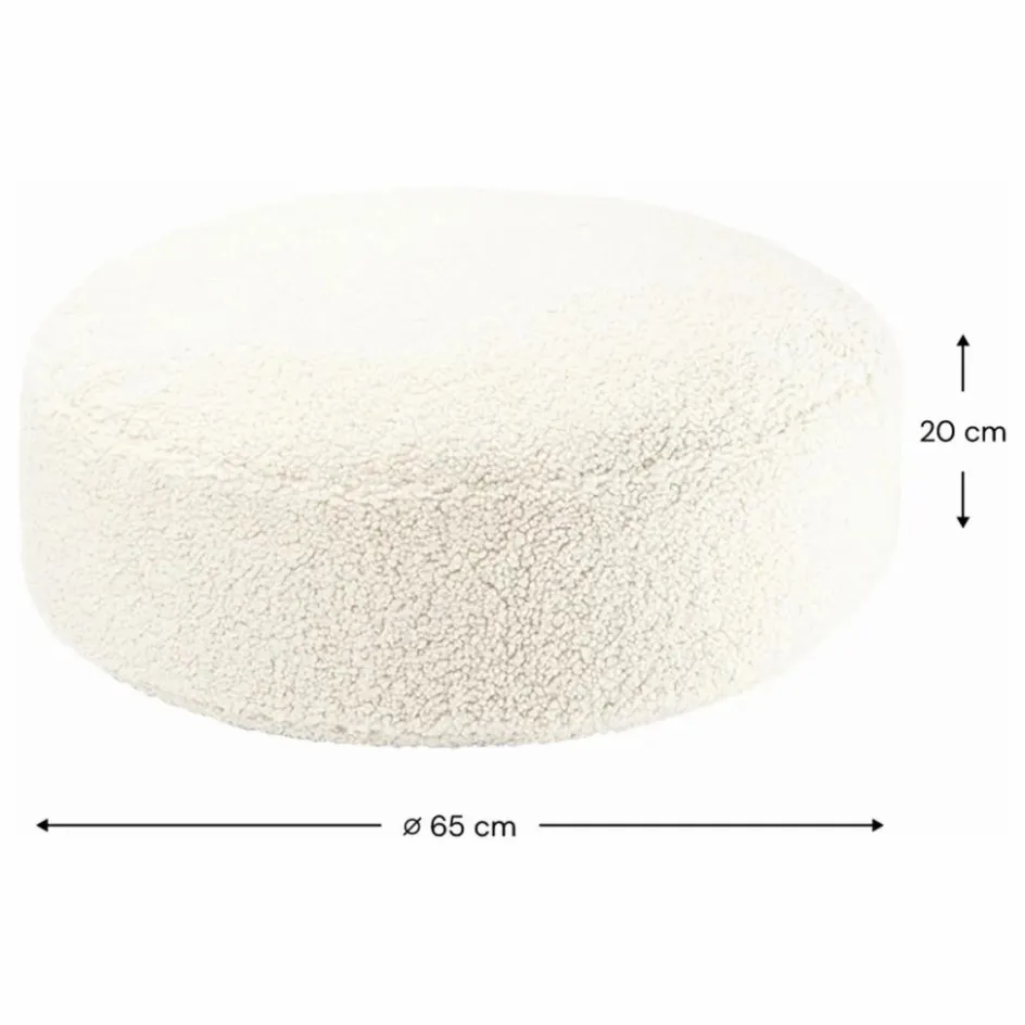 Wigiwama Pouf en teddy ||Enfant Matelas De Sol, Poufs Enfant
