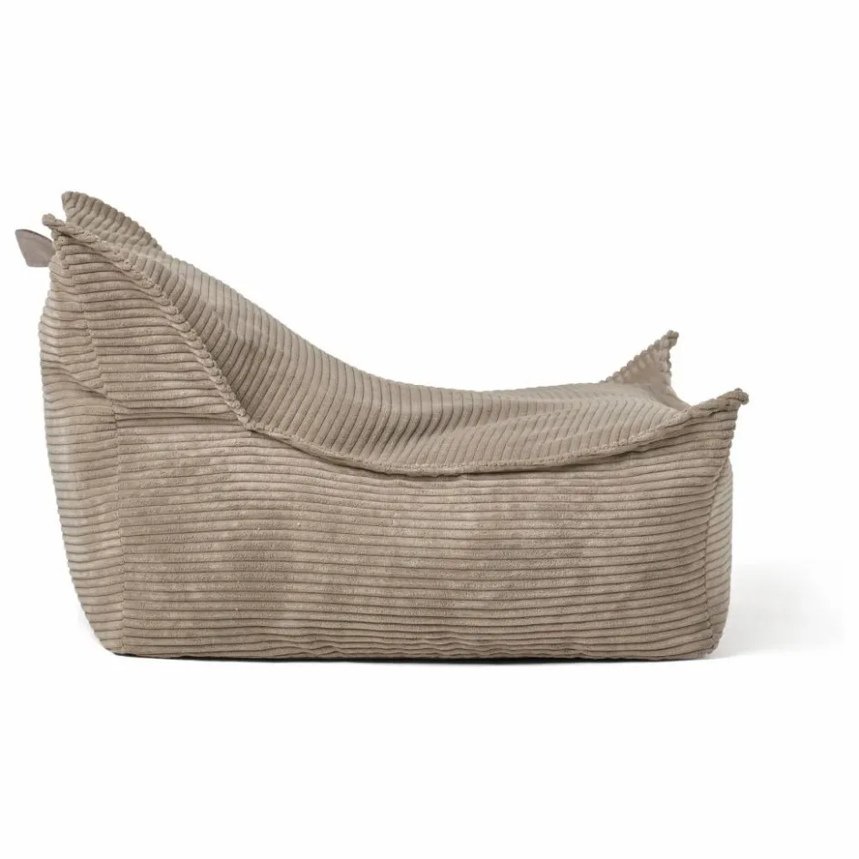 Online Kid's Concept Pouf en velours côtelé | Marron