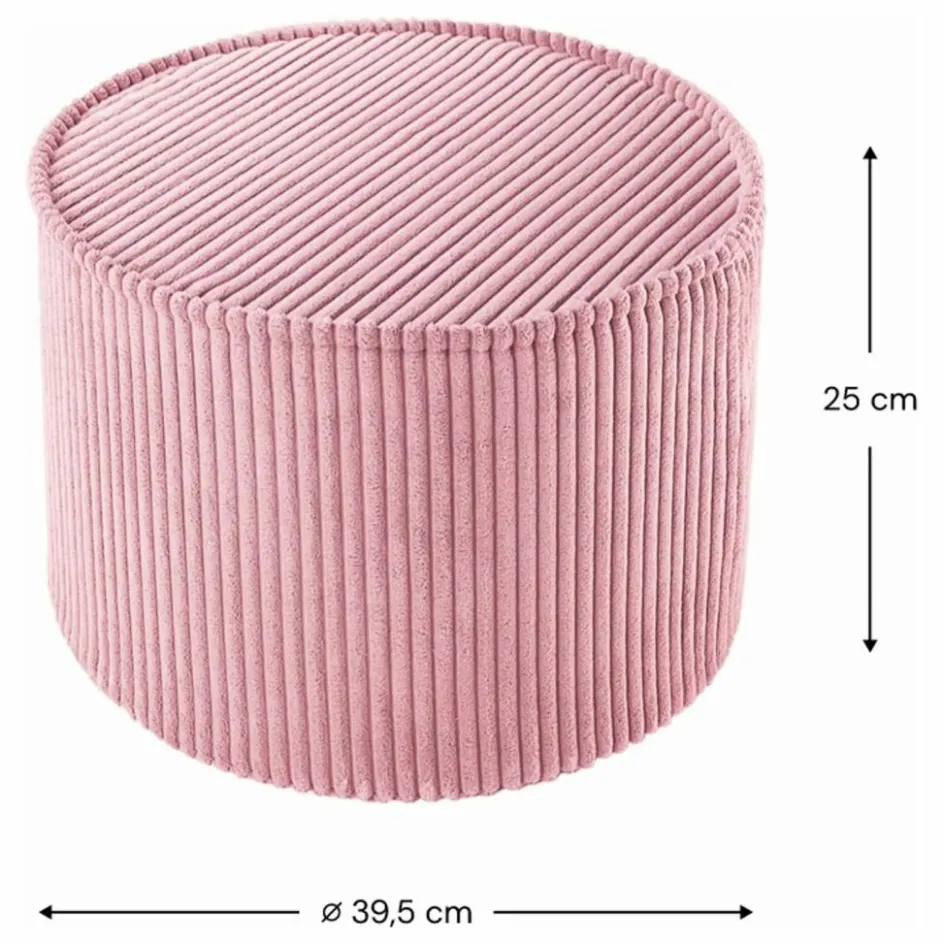 Wigiwama Pouf en velours côtelé ||Enfant Matelas De Sol, Poufs Enfant