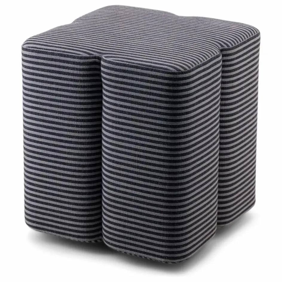 The Socialite Family Pouf Fiori en tissu rayé || Poufs, Matelas De Sol