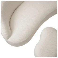 Discount & Tradition Pouf Margas LC5, Louise Liljencrantz | Crème