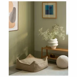 Wigiwama Pouf ottoman en teddy | Beige