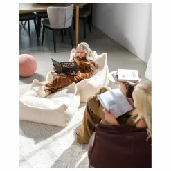 Wigiwama Pouf ottoman en teddy ||Enfant Matelas De Sol, Poufs Enfant