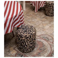 The Socialite Family Poufs, Matelas De Sol*Pouf rond Mobile en jacquard de coton |