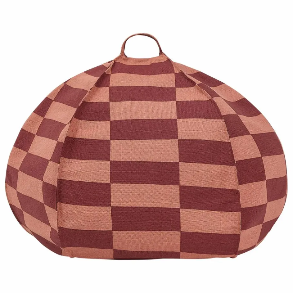 Discount Nobodinoz Pouf rond Vibes Tiles | Rouge
