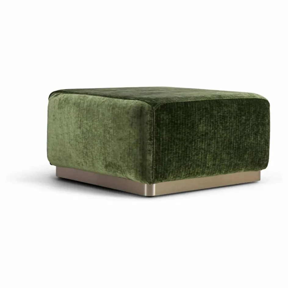 The Socialite Family Pouf Rotondo en velours côtelé brillant || Poufs, Matelas De Sol