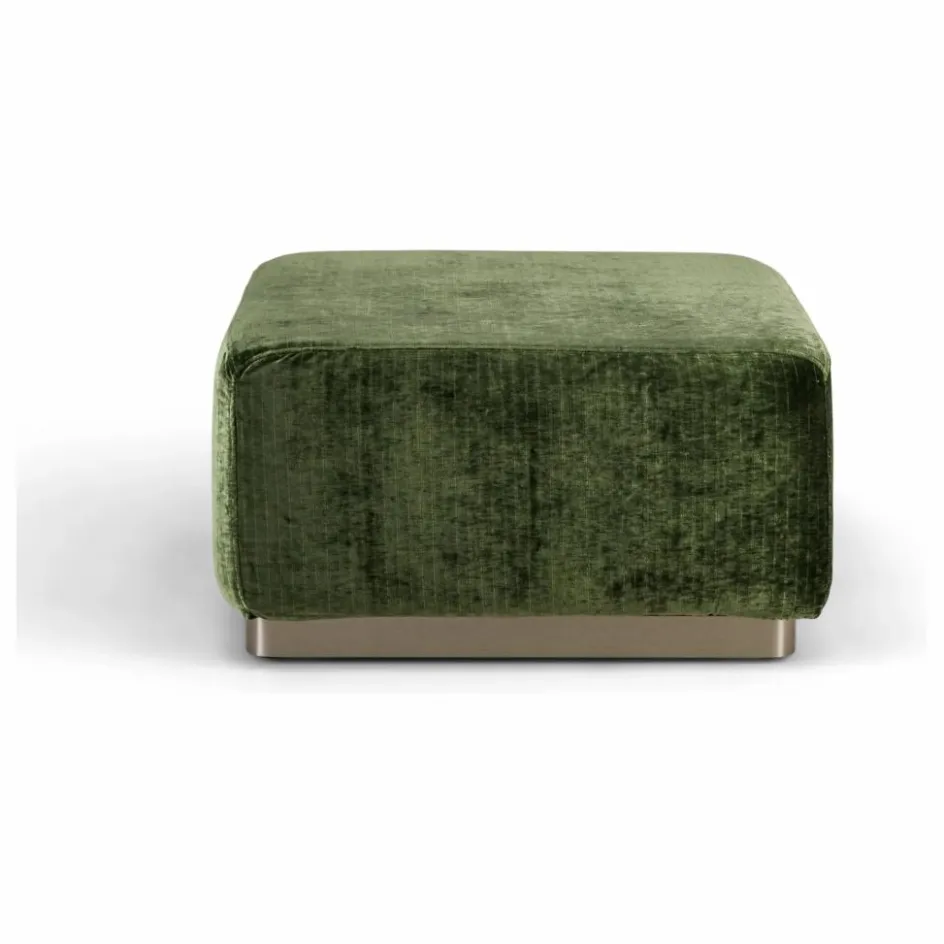The Socialite Family Pouf Rotondo en velours côtelé brillant || Poufs, Matelas De Sol