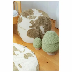 Clearance Pouf World map | Enfant Matelas De Sol, Poufs Enfant