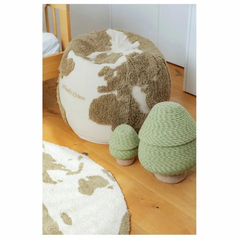 Clearance Pouf World map | Enfant Matelas De Sol, Poufs Enfant