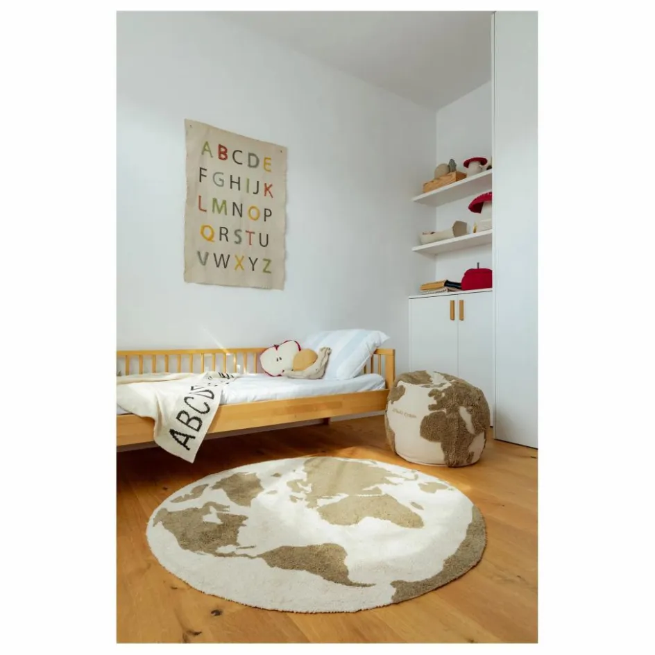 Clearance Pouf World map | Enfant Matelas De Sol, Poufs Enfant