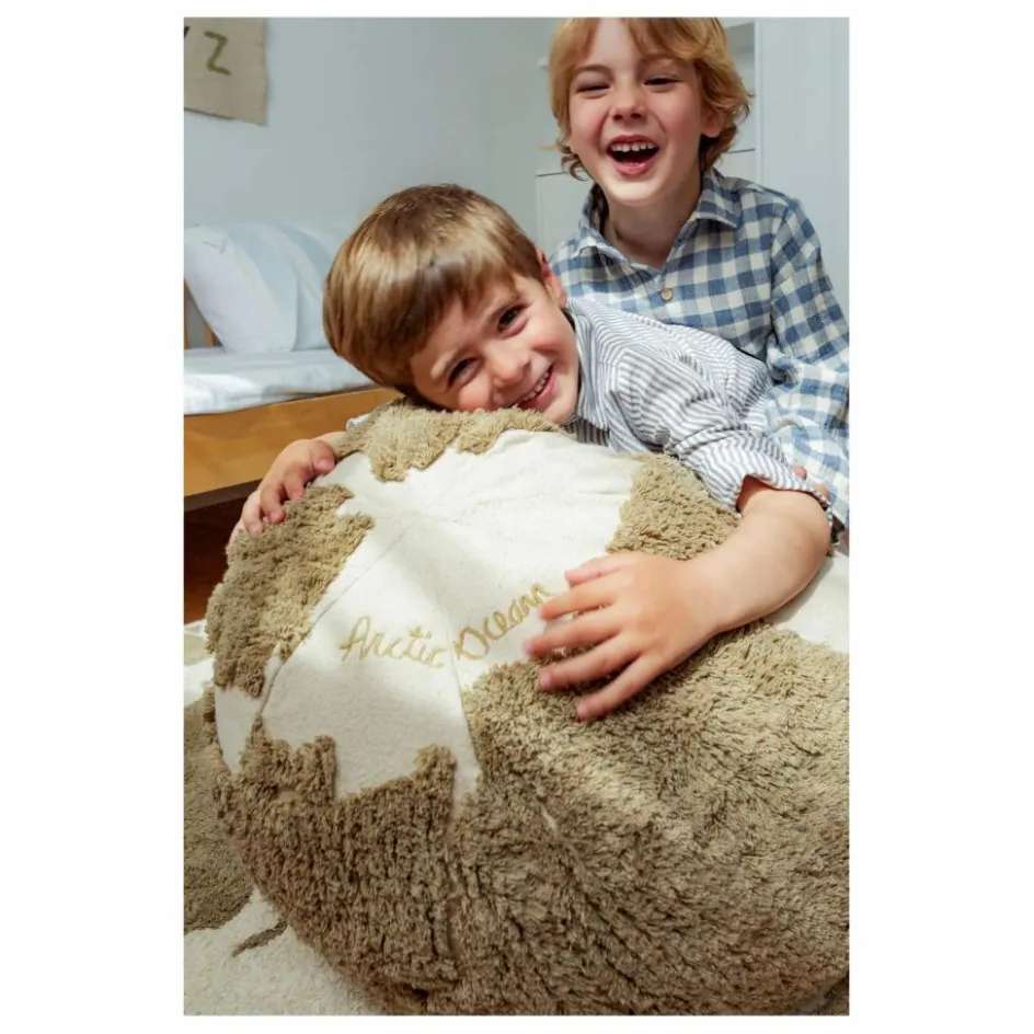 Clearance Pouf World map | Enfant Matelas De Sol, Poufs Enfant