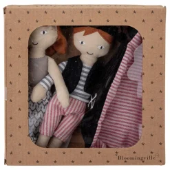 Online Bloomingville Mini Poupées Kate et Jonah en coton Multicolore
