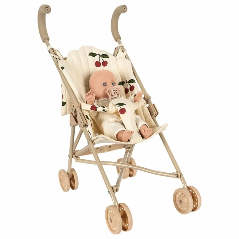 Outlet Konges Sløjd Poussette pour poupée Cherry et son poupon | Beige