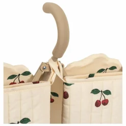 Clearance Konges Sløjd Poussette pour poupées jumelles Cerise | Ecru