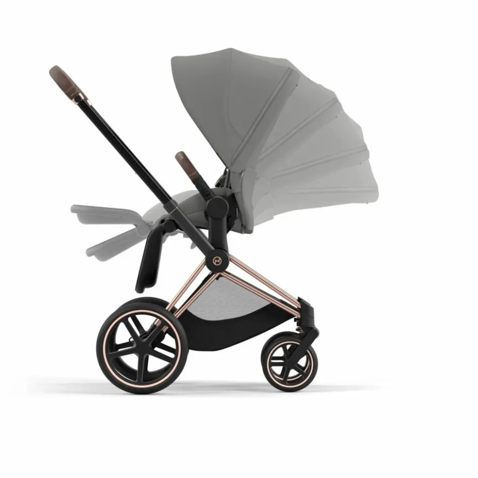 Cybex Poussette évolutive Priam châssis rose gold || Poussettes|Puériculture