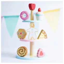 Discount Le Toy Van Présentoir à gâteaux et ses accessoires Multicolore