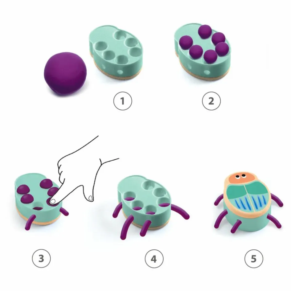 Djeco Loisirs Créatifs*Pâte à modeler - Mapatabestioles