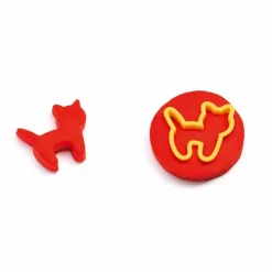 Outlet Djeco Pâte à modeler 4 pots et 21 outils Multicolore