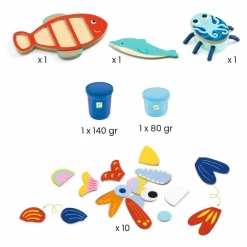 Online Djeco Pâte à modeler Mapataocéan Multicolore