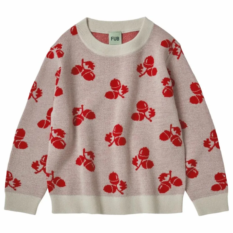 Online FUB Pull Acorn Maille Fine Laine Mérinos | Ecru