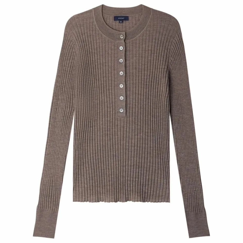 Outlet Pull Buffalo Laine Mérinos | Femme Pulls, Gilets