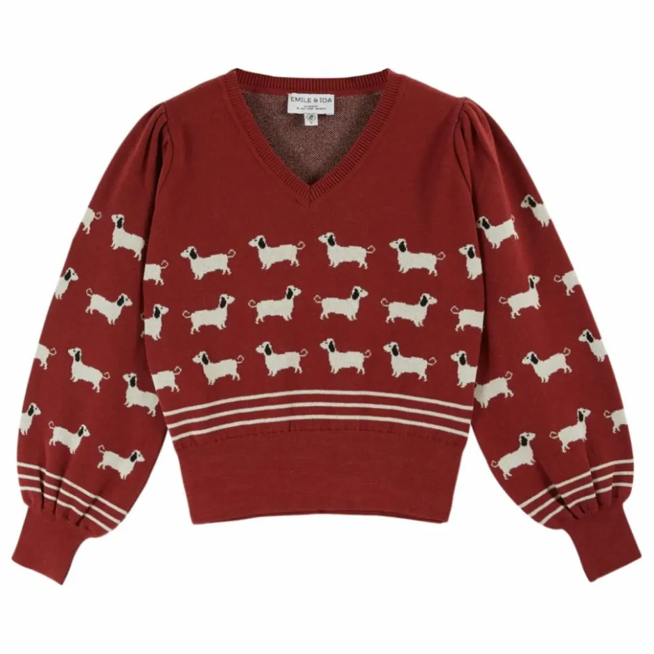 Femme Emile et Ida Pulls, Gilets*Pull Cali Chien Coton Bio |