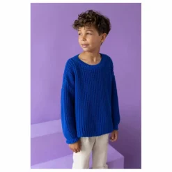 Online Yuki Pull Chunky Coton Bio | Bleu