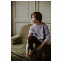 Yuki Pull Chunky Coton Bio | Lilas|Enfant Pulls, Gilets|Pulls, Gilets
