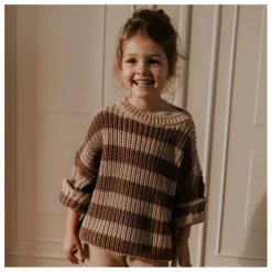 Yuki Pull Chunky Coton Bio Rayé ||Enfant Pulls, Gilets|Pulls, Gilets
